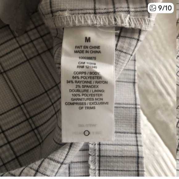 🤍🩶 Theory White and Gray Plaid Blazer 🤍🩶 - Picture 8 of 8